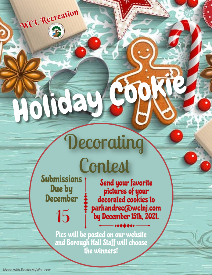cookie decorating contest flyer