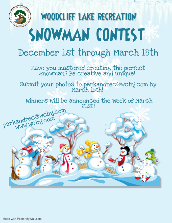 snowman contest flyer