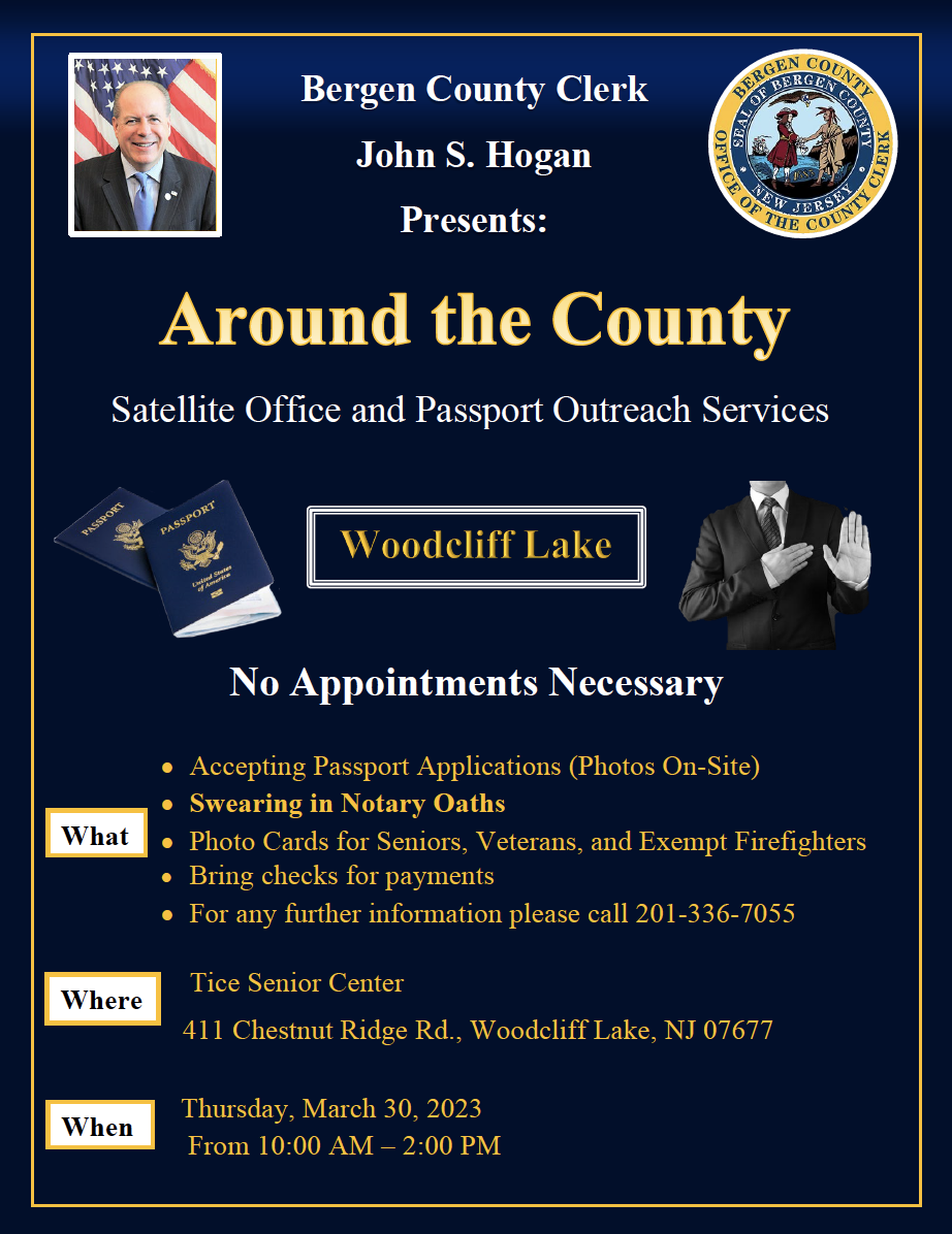 Satellite Office and Passport Outreach Services flyer