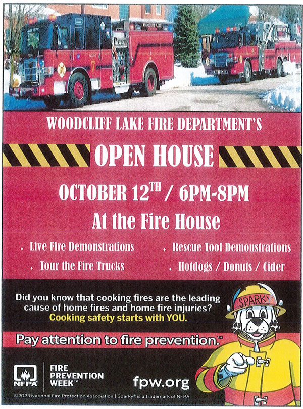 fire department open house flyer